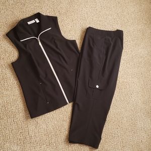 Chico's Weekends Vest and Crop Set